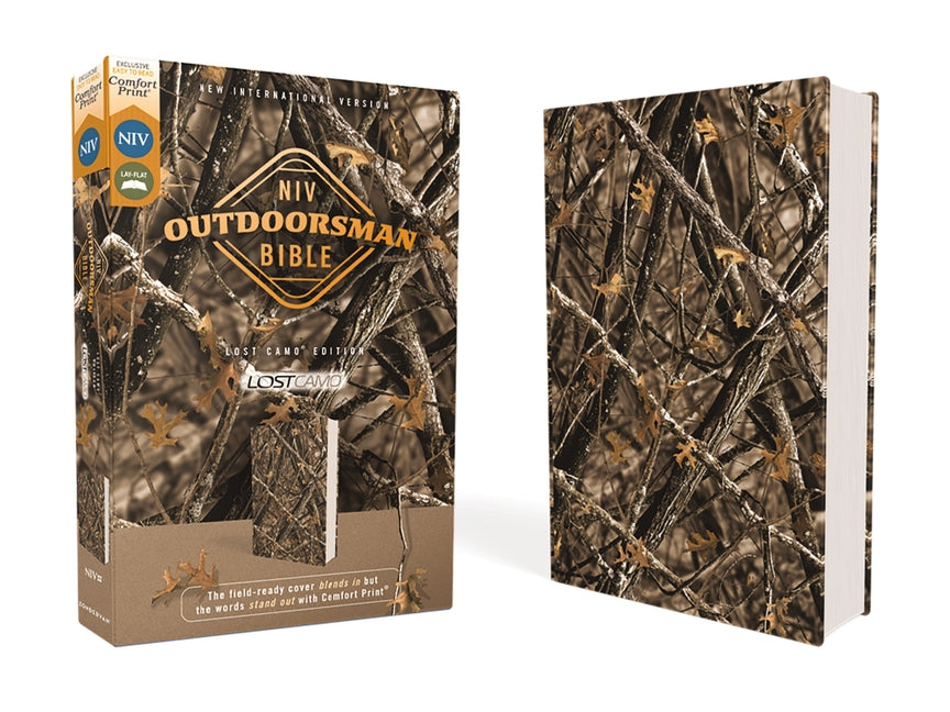 Niv, Outdoorsman Bible, Lost Camo Edition, Leathersoft, Red Letter Edition, Comfort Print: The Field-Ready Cover Blends in But the Words Stand Out wit - Ingram
