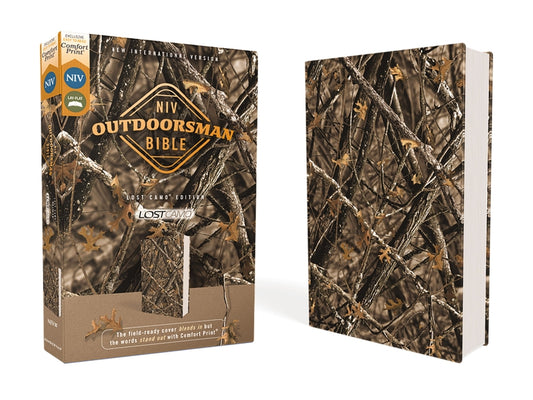 Niv, Outdoorsman Bible, Lost Camo Edition, Leathersoft, Red Letter Edition, Comfort Print: The Field-Ready Cover Blends in But the Words Stand Out wit - Ingram