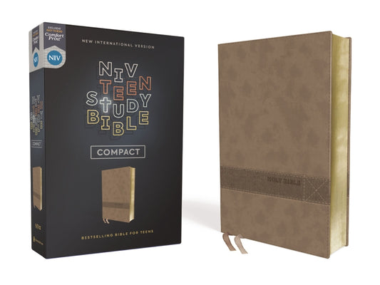 Niv, Teen Study Bible (for Life Issues You Face Every Day), Compact, Leathersoft, Brown, Comfort Print - Ingram