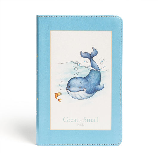 CSB Great and Small Bible, Blue Leathertouch: A Keepsake Bible for Babies - Ingram