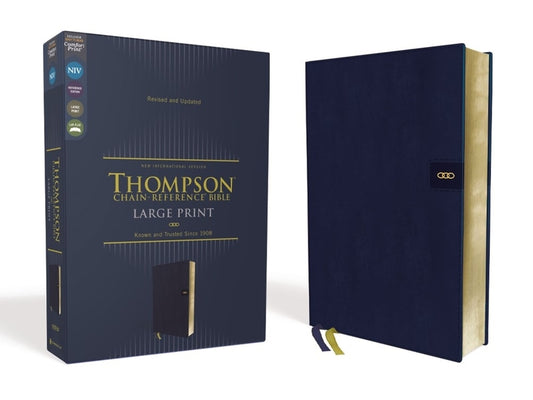 Niv, Thompson Chain-Reference Bible, Large Print, Leathersoft, Navy, Red Letter, Comfort Print - Ingram