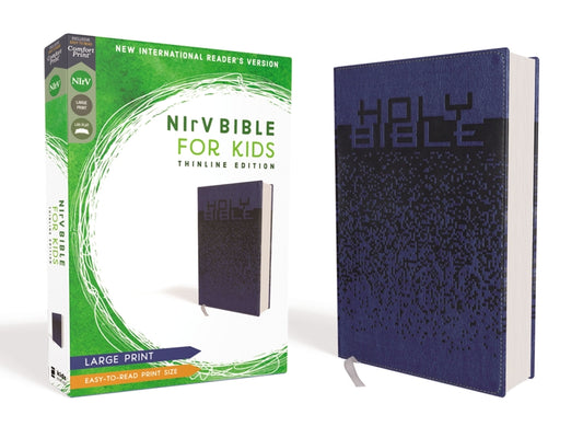 Nirv, Bible for Kids, Large Print, Leathersoft, Blue, Comfort Print: Thinline Edition - Ingram