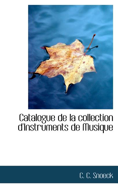 Catalogue de la collection d'Instruments de Musique - Ingram