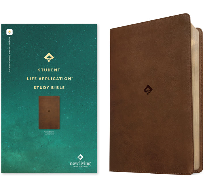 NLT Student Life Application Study Bible, Filament Enabled (Leatherlike, Rustic Brown, Red Letter) - Ingram