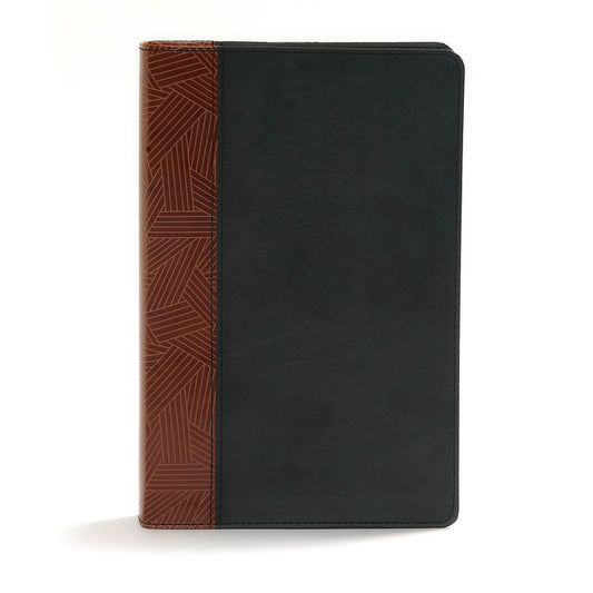 CSB Rainbow Study Bible, Black/Tan Leathertouch - Ingram
