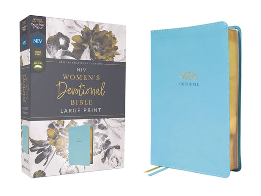 Niv, Women's Devotional Bible (by Women, for Women), Large Print, Leathersoft, Teal, Comfort Print - Ingram
