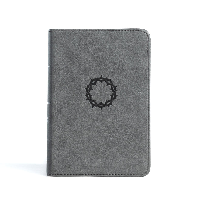 CSB Large Print Compact Reference Bible, Stone Leathertouch - Ingram