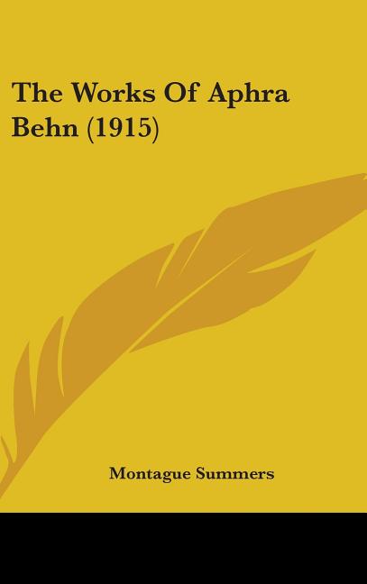 Works Of Aphra Behn (1915) - Ingram