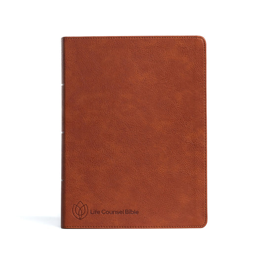 CSB Life Counsel Bible, Burnt Sienna Leathertouch: Practical Wisdom for All of Life - Ingram