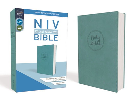 NIV, Value Thinline Bible, Imitation Leather, Blue (Special) - Ingram
