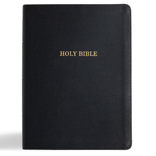 KJV Study Bible, Large Print Edition, Black Leathertouch - Ingram