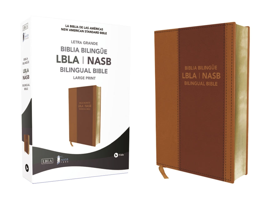 Nasb/Lbla, Bilingual Bible, Leathersoft, Brown / Nasb/Lbla, Biblia Bilingüe, Leathersoft, Café - Ingram