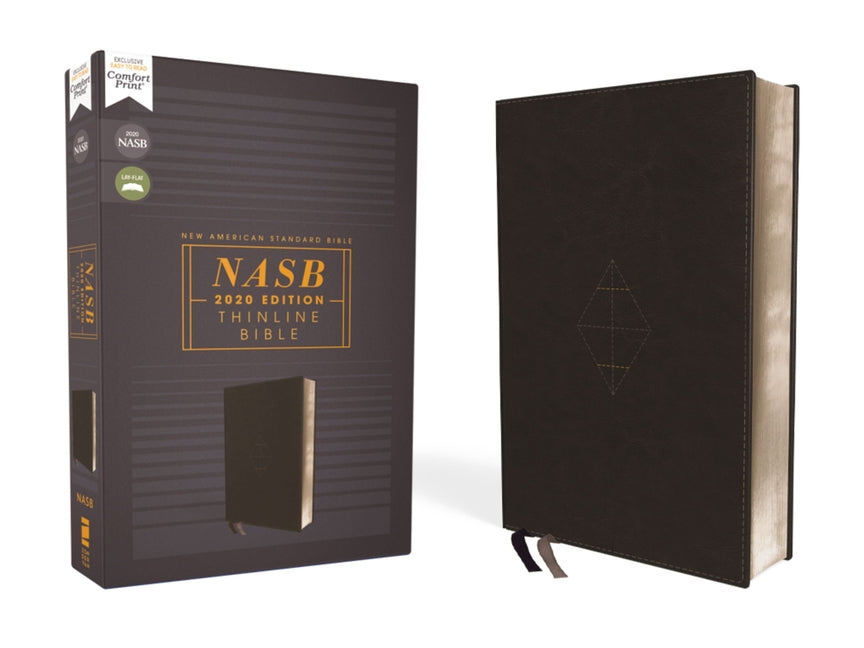 Nasb, Thinline Bible, Leathersoft, Black, Red Letter Edition, 2020 Text, Comfort Print - Ingram