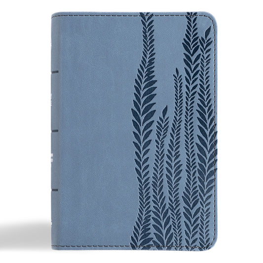 CSB Large Print Compact Reference Bible, Digital Study Edition, Slate Leathertouch (, Digital Study) - Ingram