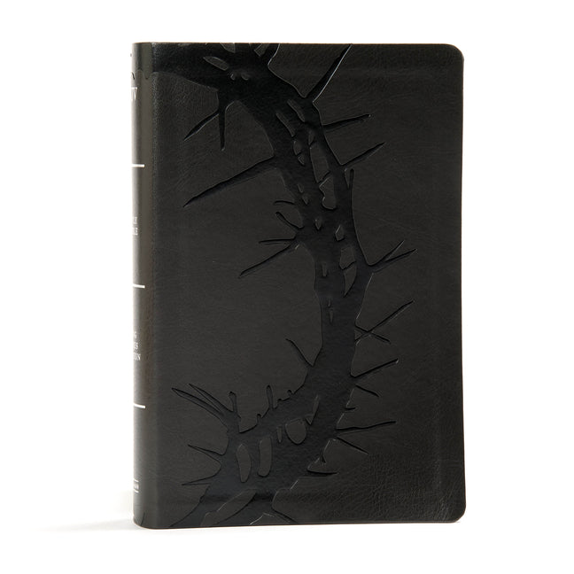 KJV Large Print Personal Size Reference Bible, Charcoal Leathertouch - Ingram