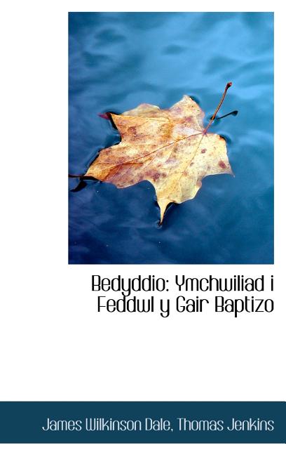 Bedyddio: Ymchwiliad i Feddwl y Gair Baptizo - Ingram