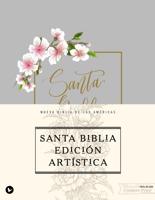 Nbla, Santa Biblia, Edición Artística, Tapa Dura/Tela, Arte Con Bordes Dorados, Palabras de Jesús En Rojo, Comfort Print - Ingram
