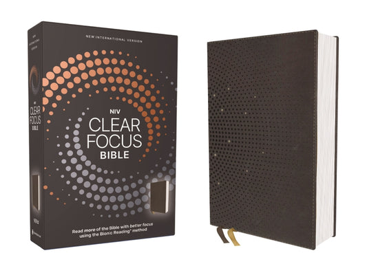 Niv, Clear Focus Bible, Leathersoft, Charcoal Brown: Read More of the Bible with Better Focus - Ingram