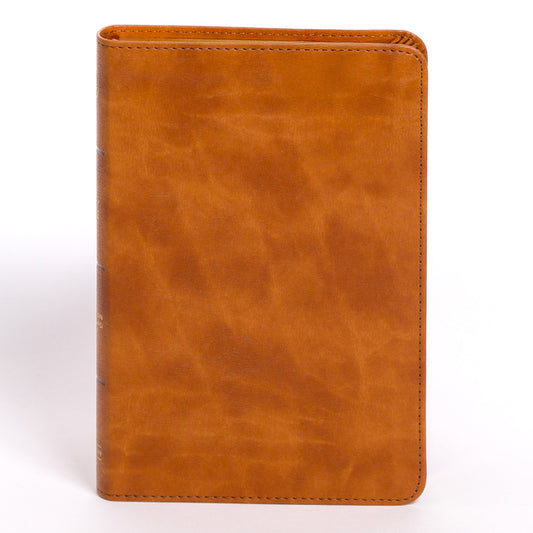 CSB Personal Size Bible, Saddle Leathertouch - Ingram