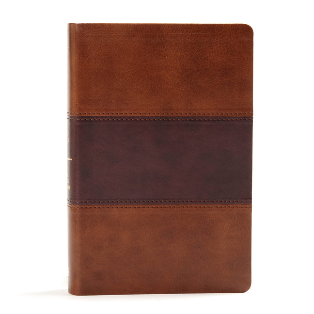 KJV Large Print Personal Size Reference Bible, Saddle Brown Leathertouch Indexed - Ingram