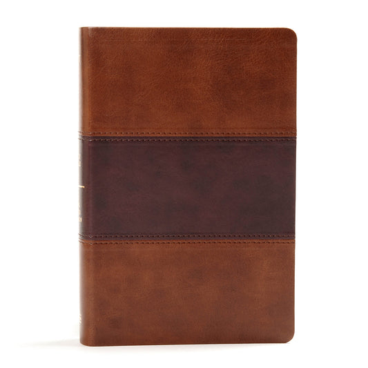 KJV Large Print Personal Size Reference Bible, Saddle Brown Leathertouch Indexed - Ingram