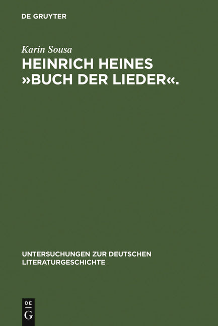 Heinrich Heines »Buch Der Lieder«.: Differenzen Und Die Folgen (Reprint 2012) - Ingram