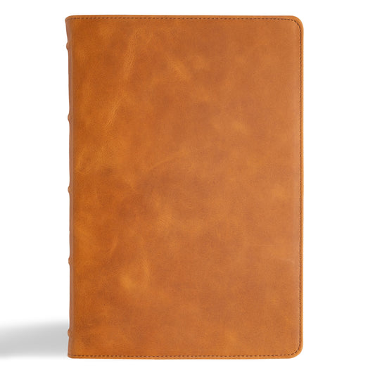KJV Giant Print Bible, Holman Handcrafted Collection, Marbled Chestnut Premium Calfskin - Ingram