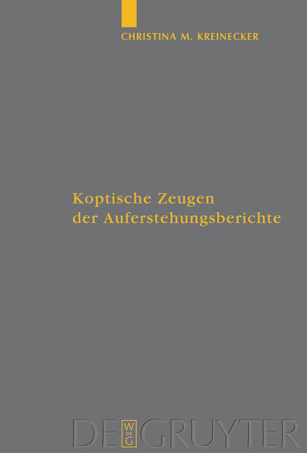 Koptische Zeugen der Auferstehungsberichte - Ingram