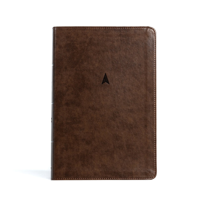 CSB Personal Size Giant Print Bible, Brown Leathertouch - Ingram