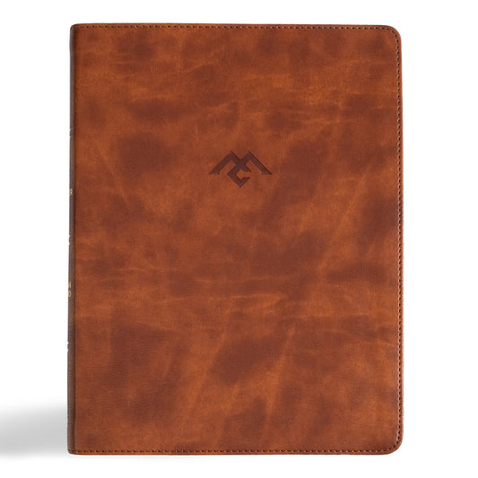 CSB Men of Character Bible, Revised and Updated, Brown Leathertouch - Ingram
