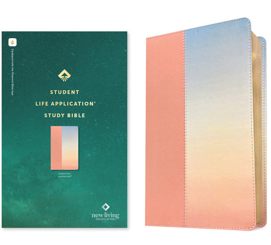 NLT Student Life Application Study Bible, Filament Enabled (Leatherlike, Ombre Pink, Red Letter) - Ingram