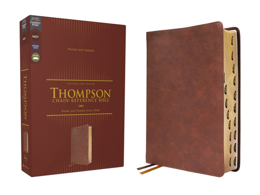 Nkjv, Thompson Chain-Reference Bible, Leathersoft, Brown, Red Letter, Thumb Indexed, Comfort Print - Ingram