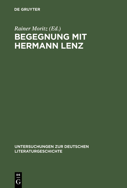 Begegnung mit Hermann Lenz (Reprint 2014) - Ingram
