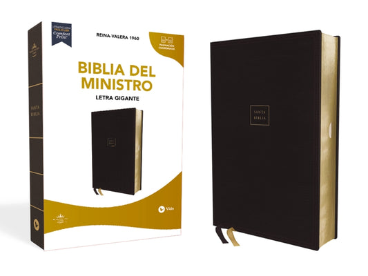 Rvr60, Biblia del Ministro, Letra Gigante, Leathersoft, Negro, Palabras de Jesús En Rojo, Comfort Print - Ingram