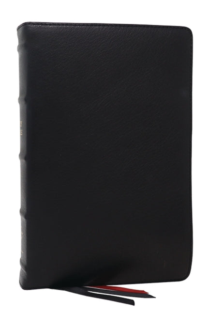 NKJV Bible: Single-Column Verse-By-Verse W/ 72,000 Cross-References, Black Goatskin Leather, Premier Collection, Comfort Print: New King James Version - Ingram