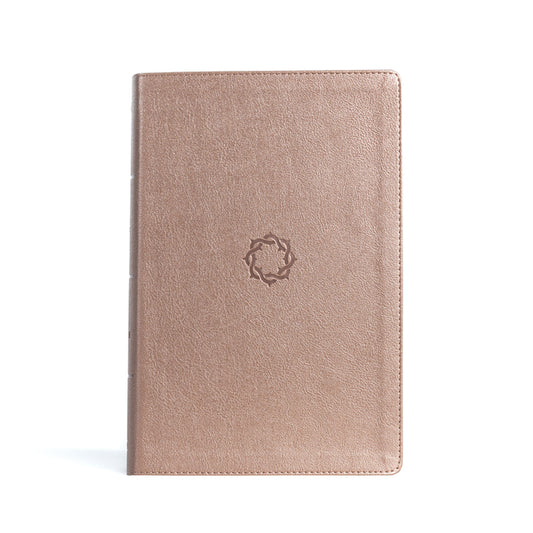 KJV Essential Teen Study Bible, Rose Gold Leathertouch, Indexed - Ingram