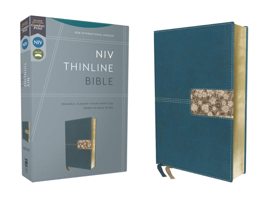 Niv, Thinline Bible, Leathersoft, Teal, Red Letter, Comfort Print - Ingram