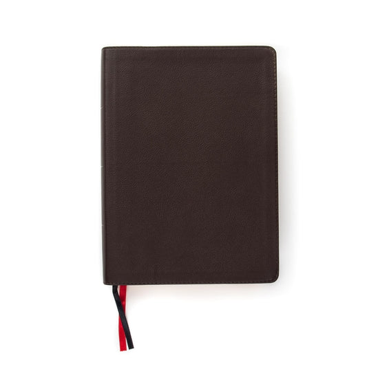CSB Study Bible, Brown Genuine Leather, Indexed: Red Letter, Study Notes and Commentary, Illustrations, Ribbon Marker, Sewn Binding, Easy-To-Read Bibl - Ingram