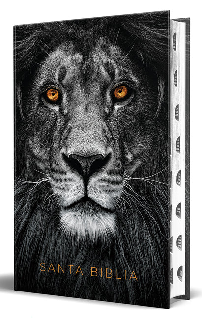 Biblia Rvr 1960 Letra Grande Tamaño Manual, Tapa Dura León de Juda Con Índice / Spanish Bible Rvr 1960 Handy Size Large Print Hardcover Lion of Judah - Ingram