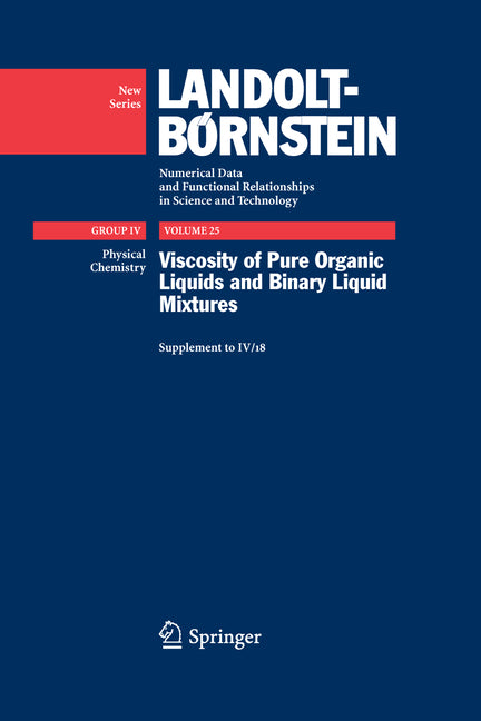 Viscosity of Pure Organic Liquids and Binary Liquid Mixtures (2009) - Ingram