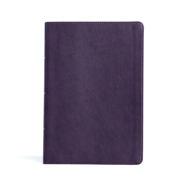 KJV Large Print Thinline Bible, Plum Leathertouch - Ingram