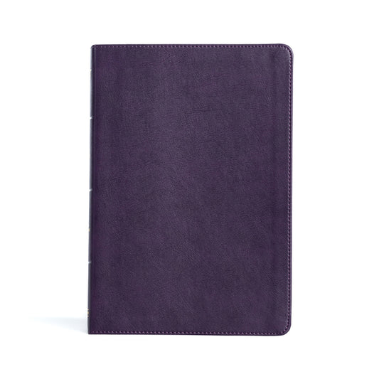 KJV Large Print Thinline Bible, Plum Leathertouch - Ingram