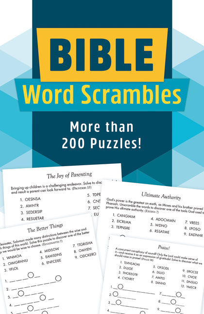 Bible Word Scrambles: More Than 200 Puzzles! - Ingram