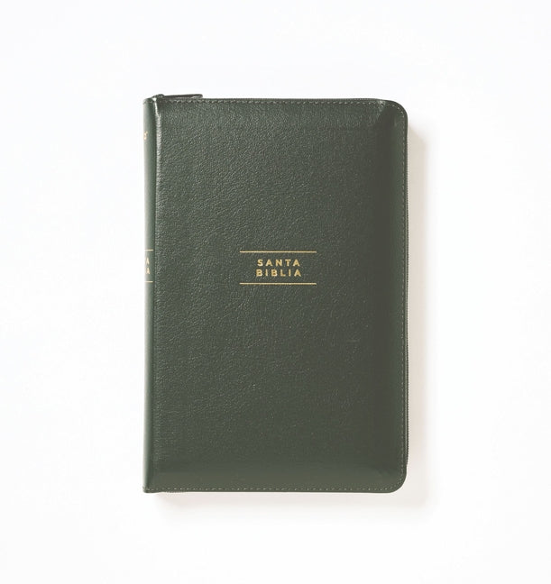 Nvi, Santa Biblia, Revisión 2022, Ultrafina, Tamaño Compacto, Piel Reciclada, Verde, Con Cierre, Palabras de Jesús En Rojo, Comfort Print - Ingram