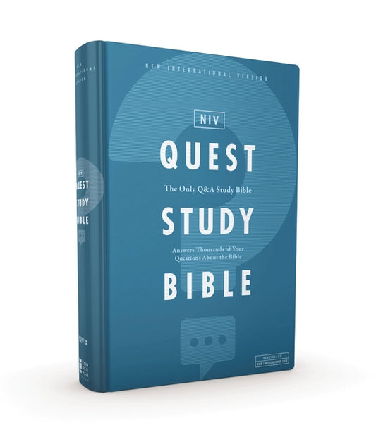 Niv, Quest Study Bible, Hardcover, Comfort Print: The Only Q and A Study Bible - Ingram