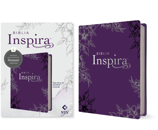 Biblia Inspira Ntv Con Filament (Tapa Dura de Sentipiel, Lavanda) - Ingram