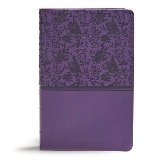 KJV Giant Print Reference Bible, Purple Leathertouch - Ingram