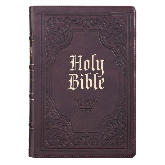 KJV Bible Giant Print Full Size Dark Brown - Ingram