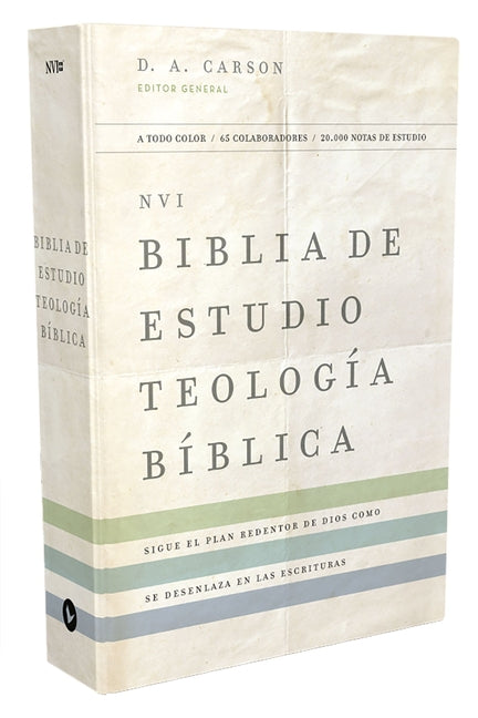 Nvi, Biblia de Estudio Teología Bíblica, Interior a Cuatro Colores, Tapa Dura: Sigue El Plan Redentor de Dios Como Se Desenlaza En Las Escrituras - Ingram