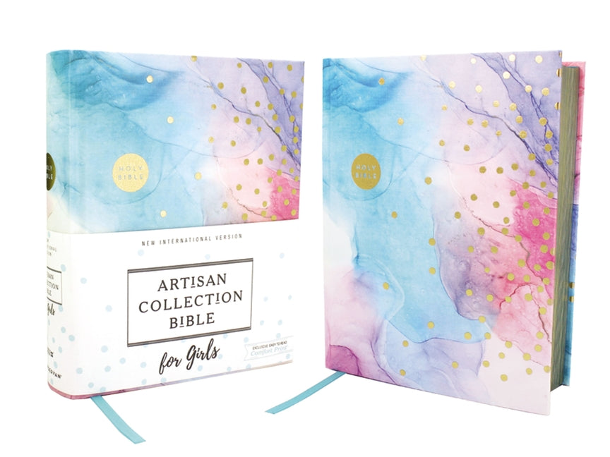 Niv, Artisan Collection Bible for Girls, Cloth Over Board, Multi-Color, Art Gilded Edges, Red Letter Edition, Comfort Print - Ingram